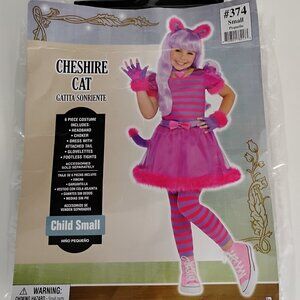 Halloween Costume Alice In Wonderland Cheshire Cat Size S *Missing Tights"